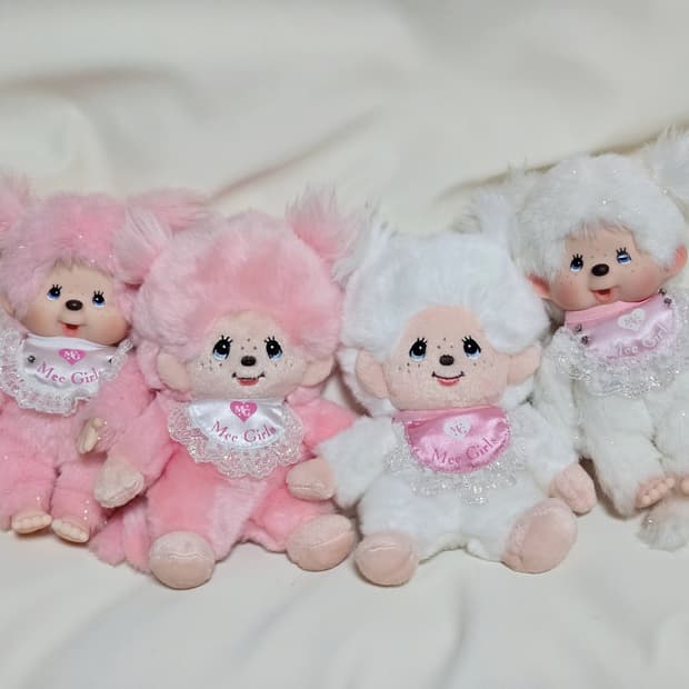 몬치치 미걸 봉제인형 ( 핑크. 화이트)