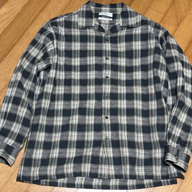 [1]아워셀브스 빈티지 체크셔츠 자켓 블랙