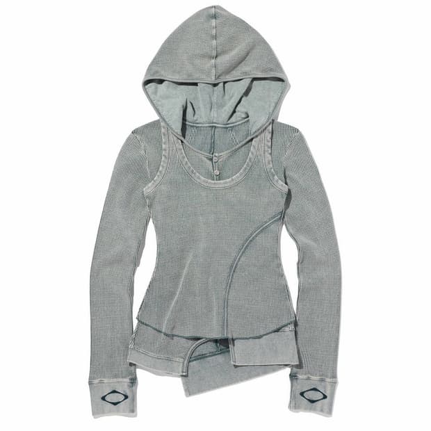 미스치프 LAYERED WAFFLE HOODIE SET