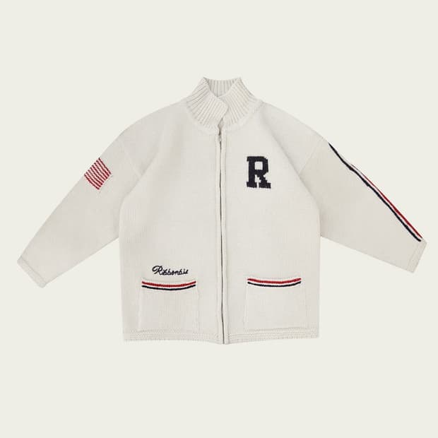 리본빛 코위찬 니트집업