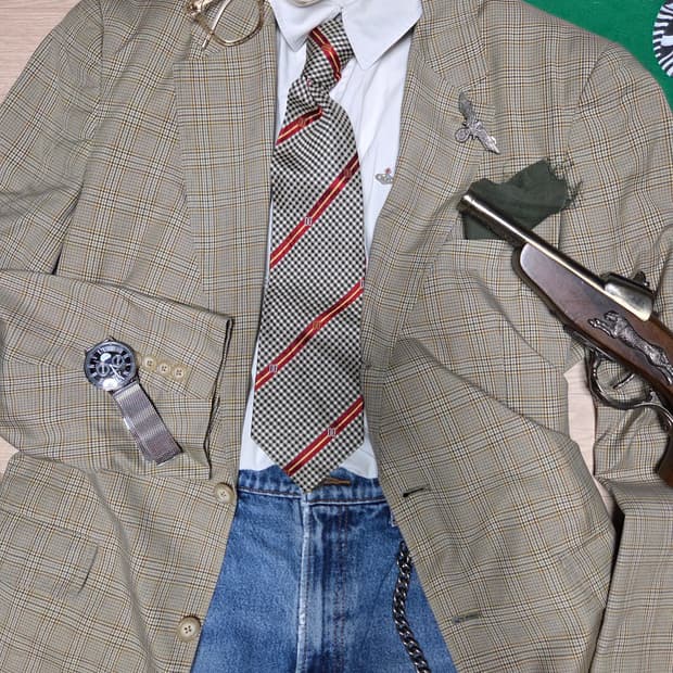 (MADE IN USA)JCREW 체크 블레이저 자켓 수트 