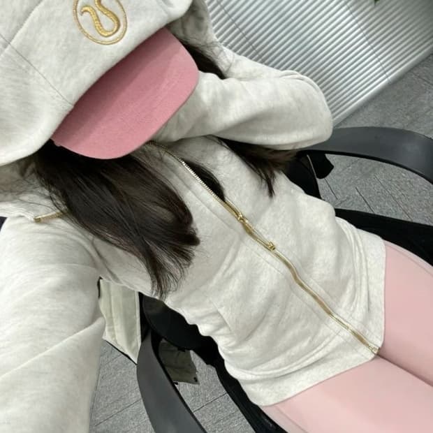 룰루레몬 스쿠바 풀집 후디 아이보리
