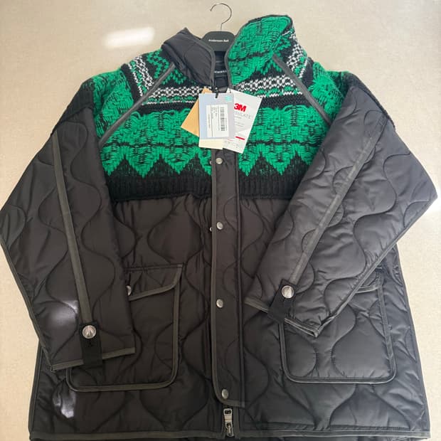 앤더슨벨 노르딕 니트 파카 awa555u(BLACK)