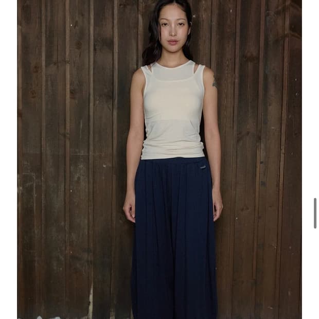 무브웜 웨이브팬츠 deep navy S