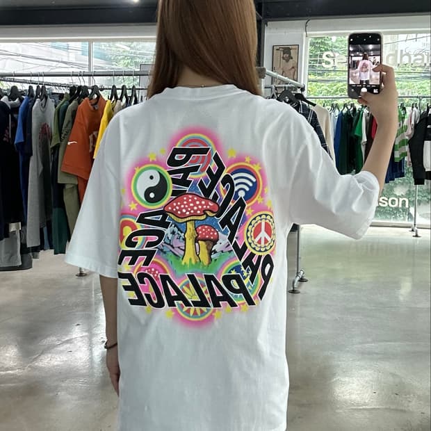 팔라스 22Fw 번 5G 반팔티셔츠 화이트