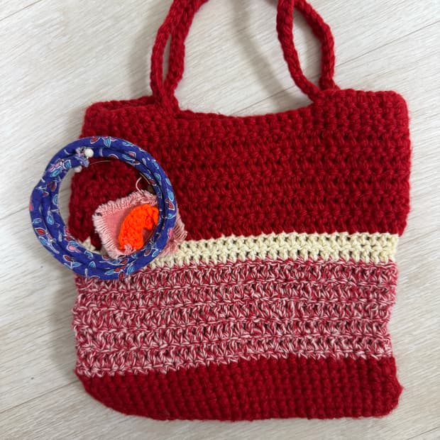 핸드메이드 뜨개 니트 가방