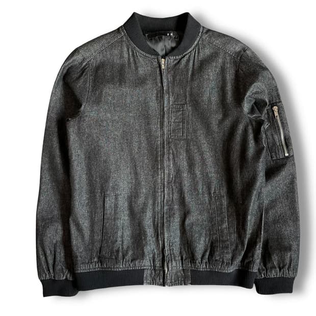 JPN 흑청 생지 데님 자켓 M