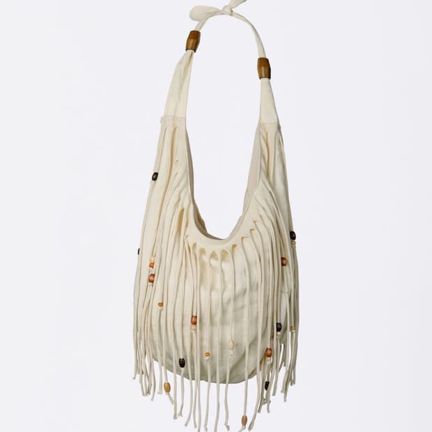 스컬프터 Shaggy Fringe Market Bag Raw