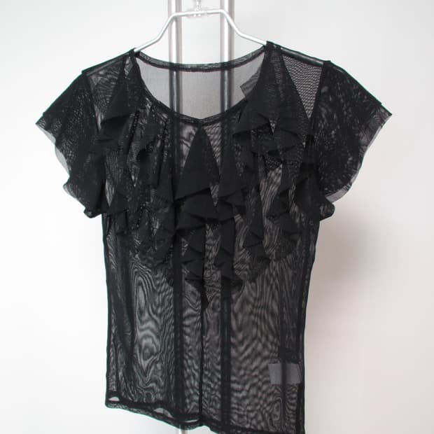 Sensounico mesh frill top