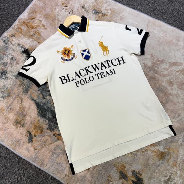 폴로 랄프로랜 블랙워치 폴로 팀 카라티셔츠