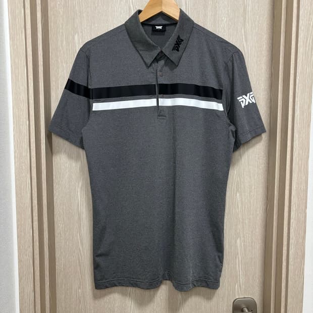 PXG 골프 기능성 반팔카라티L/차콜