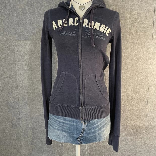  아베크롬비 앤 피치 Y2K 빈티지 슬림핏 후드 집업