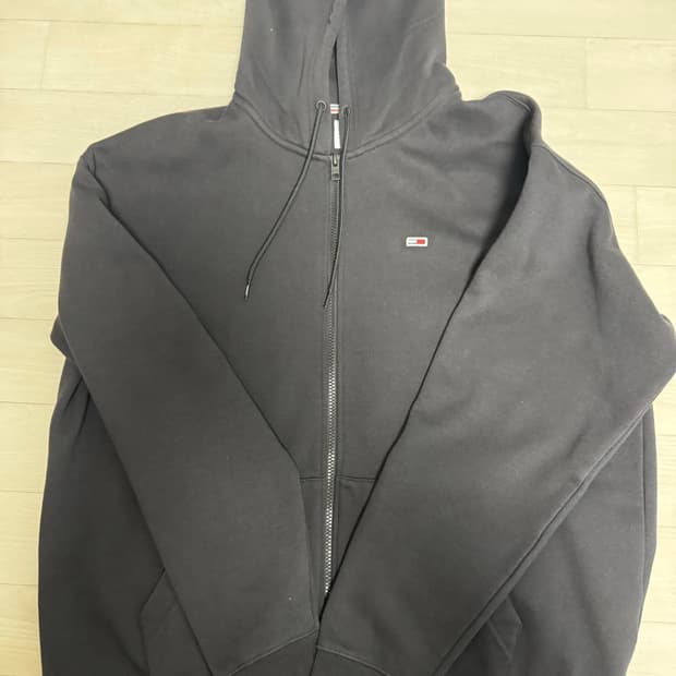 타미힐피거 검은색 후드집업