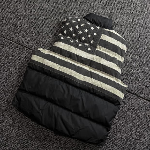 폴로 데님앤서플라이 성조기 빅로고 아메카지 다운 푸퍼 베스트 1724