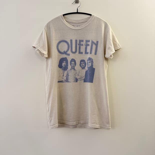 QUEEN 오피셜 머천 레트로 프린팅 밴드 티셔츠 S