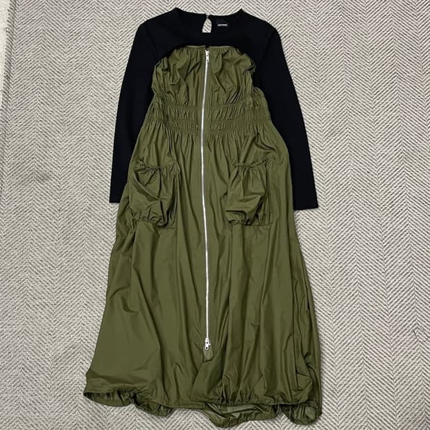 Leann moment 셔링 원피스v0041