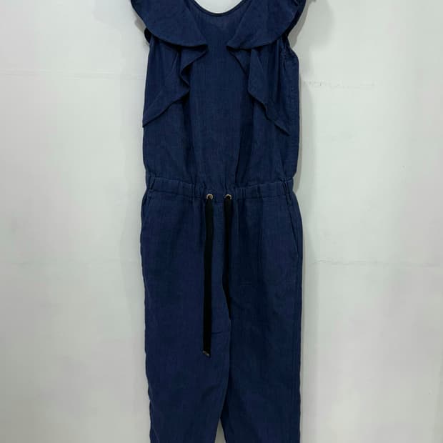 한섬 버드 린넨 점프수트 S