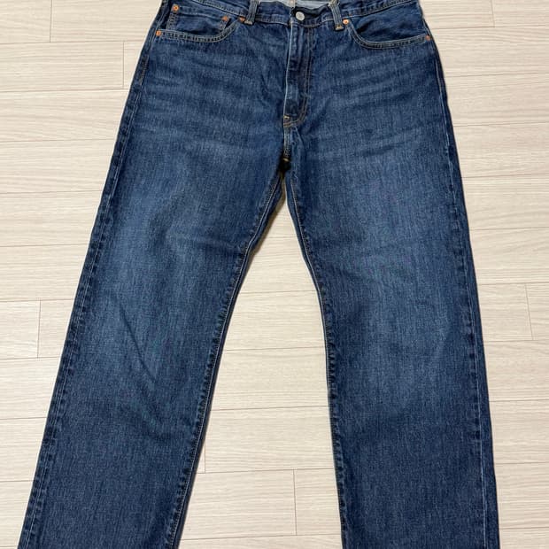 [36] 리바이스 555 릴렉스 스트레이트 다크블루 데님 청바지