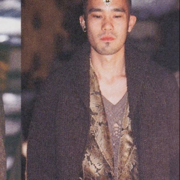 넘버나인 AW02 조지 해리슨 벨벳 자켓