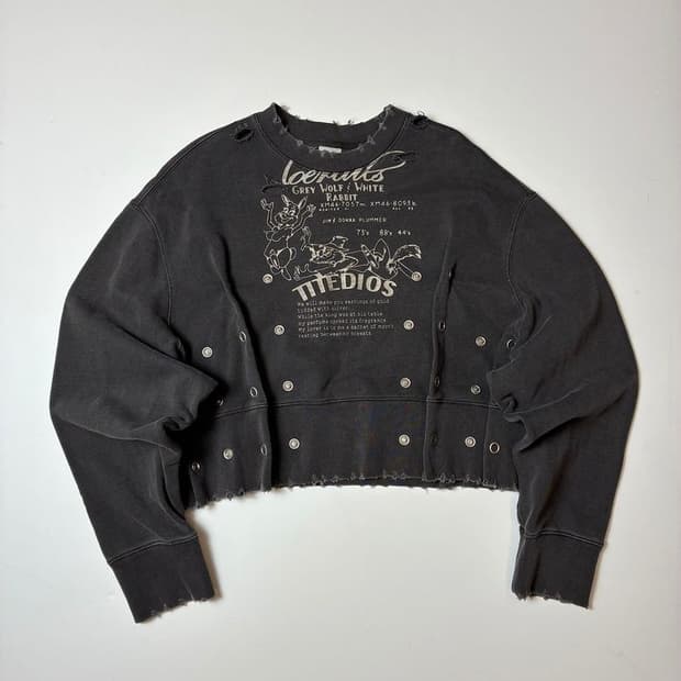 로레일즈 Loerails 23FW 크롭 스웻 셔츠 PN8722