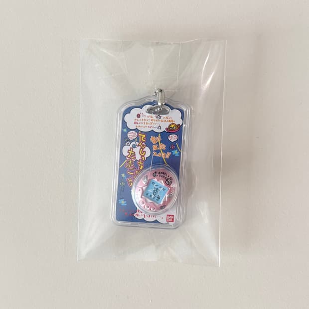 반다이 다마고치 미니어쳐 참키링 이상한계란 볼로치 펄핑크