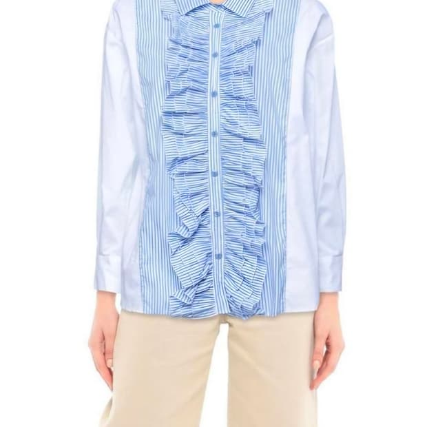 새상품)바네사 스콧 프릴 블라우스