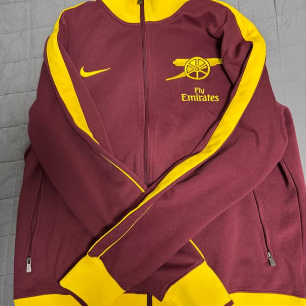 나이키 아스날 트랙탑 져지 버건디 L