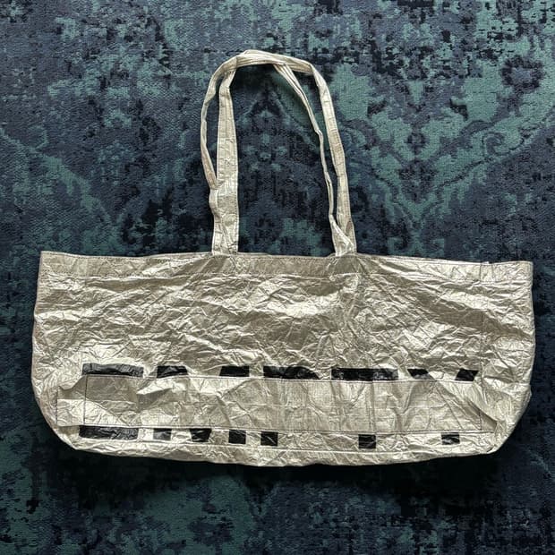 (1회착) 앰프티 실버 토트백 숄더백