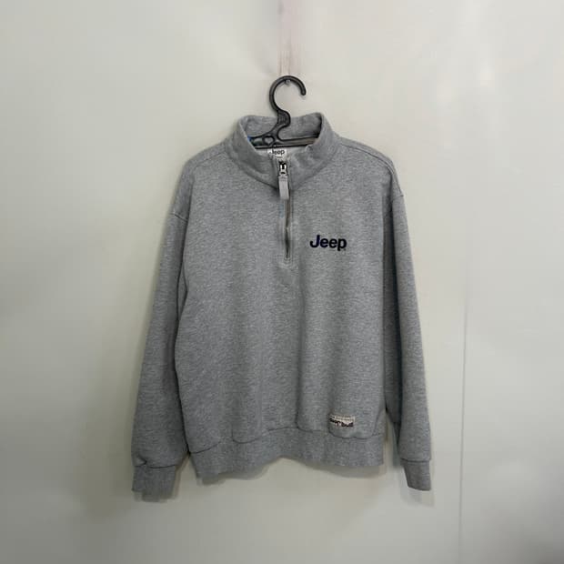 지프 남성 반집업 맨투맨 티셔츠 100