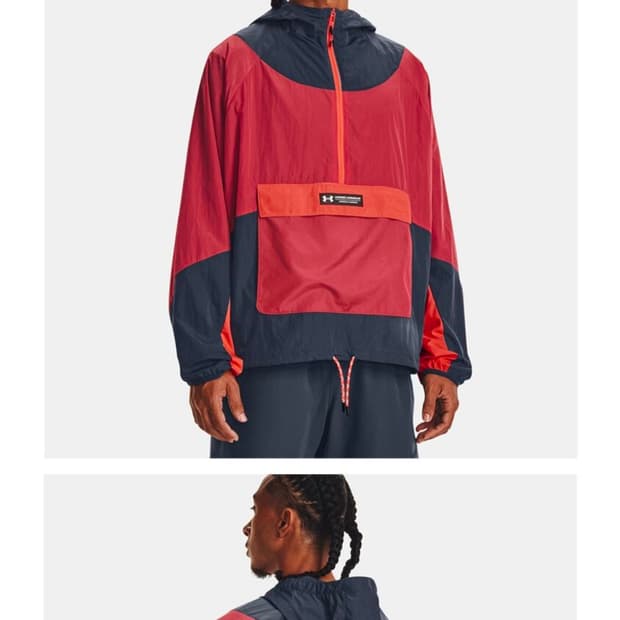 언더아머 RUSH 아노락 바람막이 