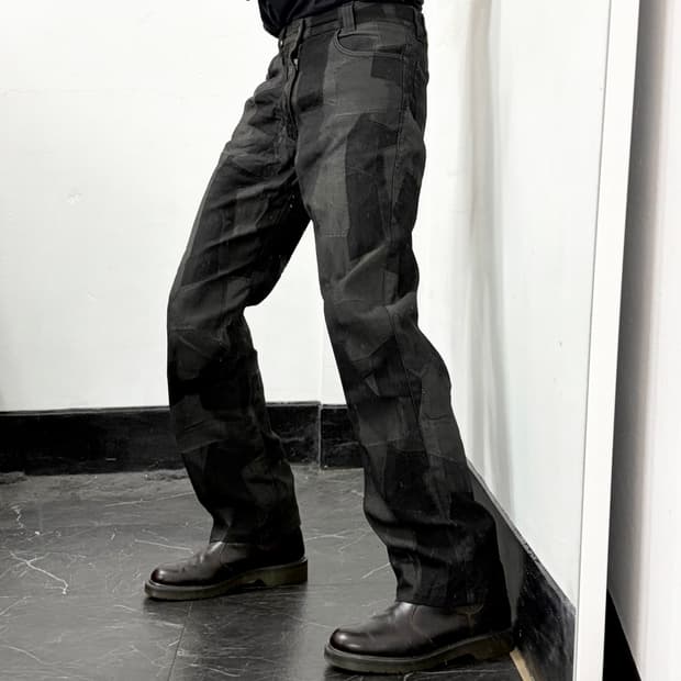 베르사체 클래식 패치워크 데님 팬츠