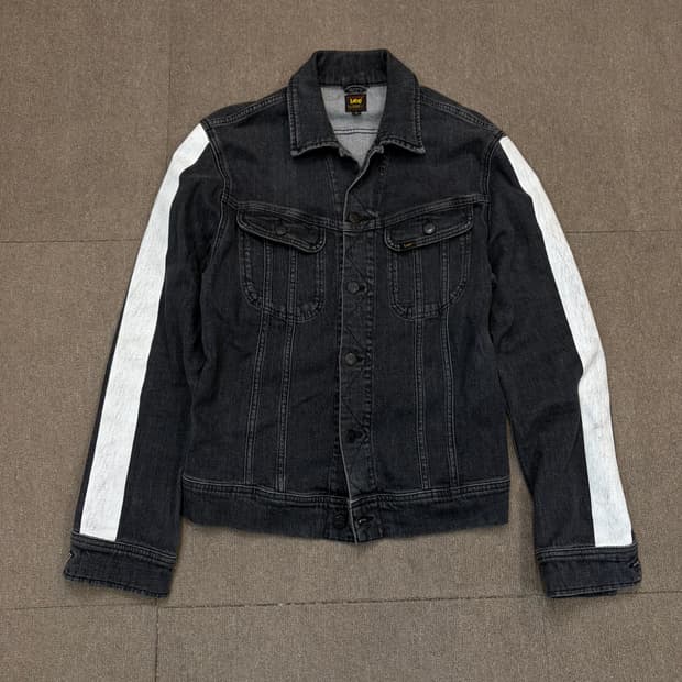 lee 리 페인팅 슬림 라이더 데님 자켓 