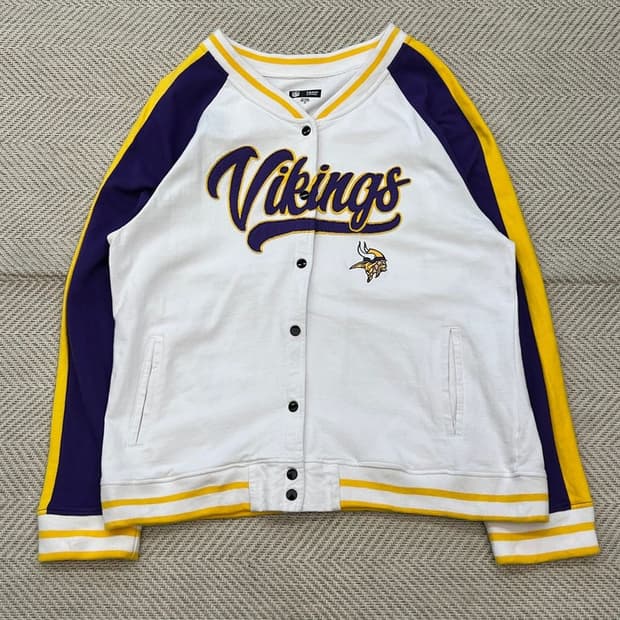 NFL 바이킹스 바시티 자켓 r2699