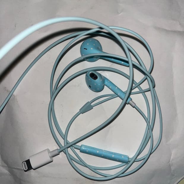 aeae8핀이어폰 스카이블루