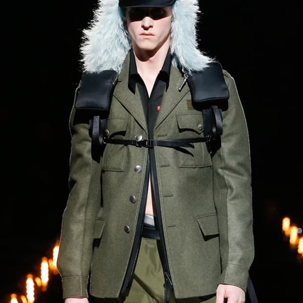 프라다 19aw 밀리터리 울 자켓