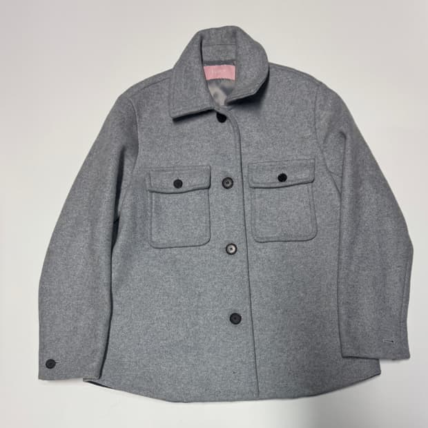 여성 SOUP 숲 투 포켓 하프 코트 자켓 55