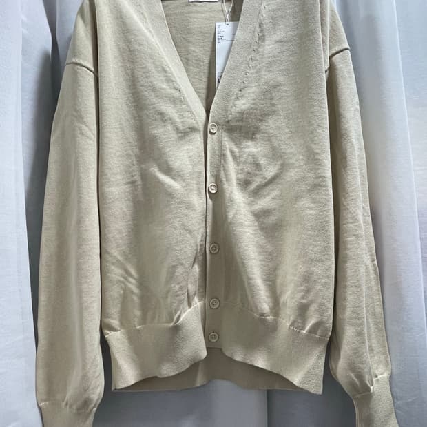 유니클로U/ V넥 가디건 베이지/ L