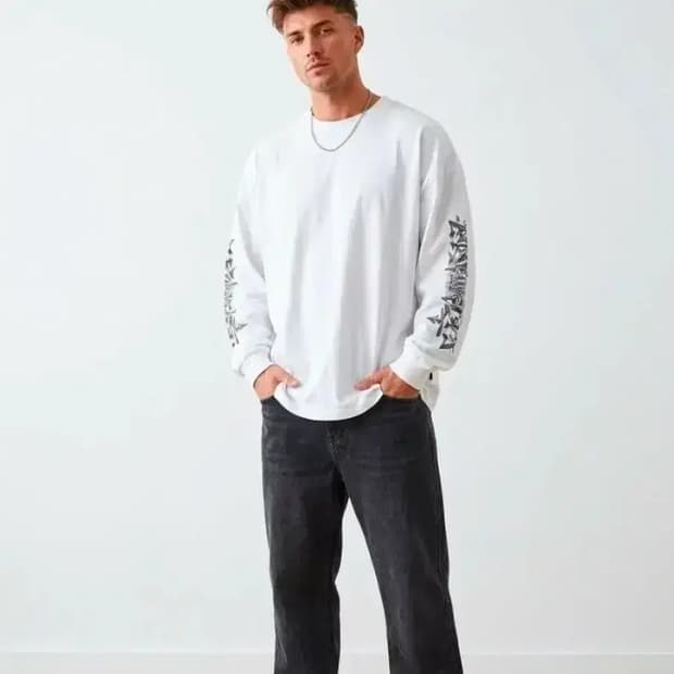 준지 긴팔 티셔츠 오버핏 100