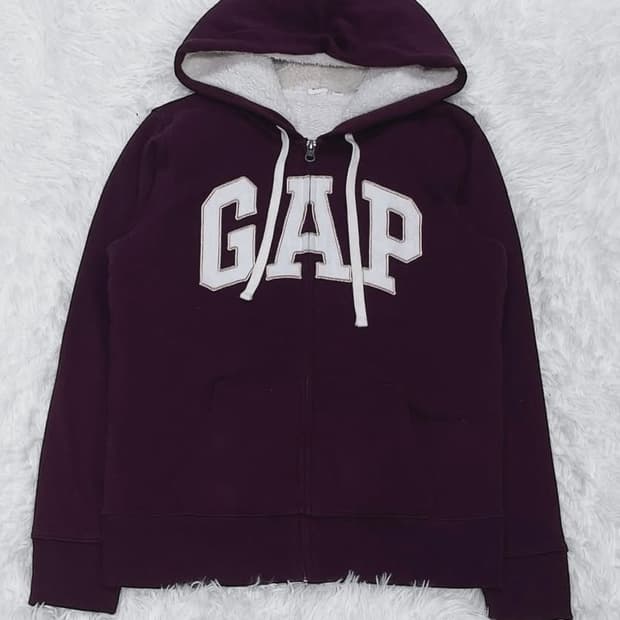 구해요!!!) 갭 양털 버건디 로고 후드집업 구해요ㅠㅠ gap 