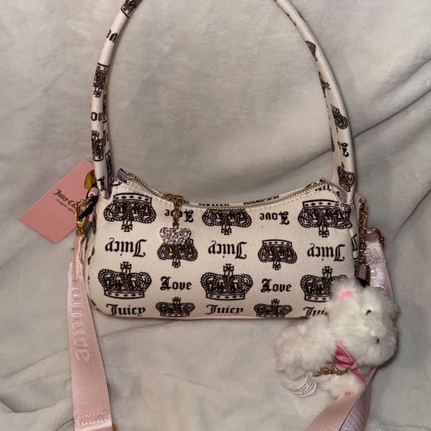 쥬시꾸뛰르 미니 숄더백 가방 베이비베어 아이보리 베메클 갸루 크로스백