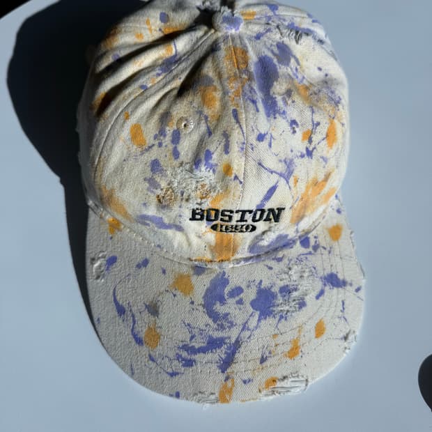 빈티지 디스트레스드 캡