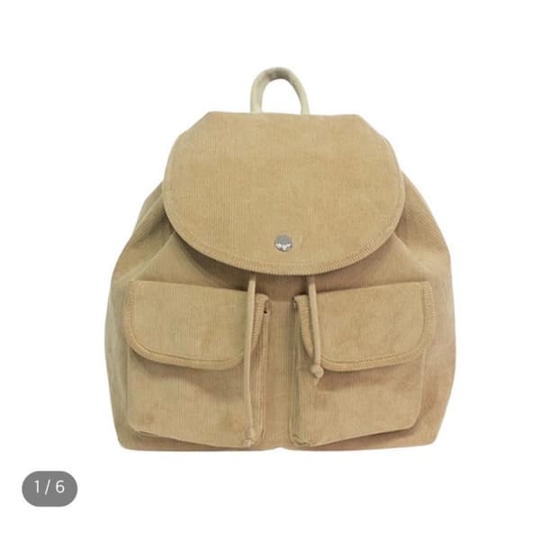 쿨 22fw 코듀로이 백팩