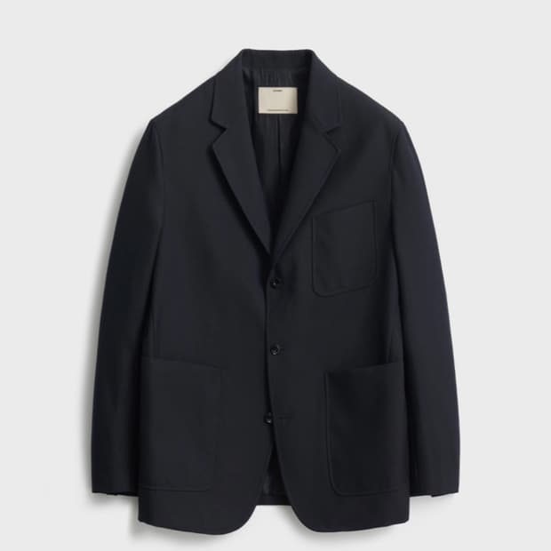 포터리 Wool Sports Jacket_Dark Navy