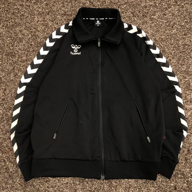 험멜 덴마크 사이드라인 로고 져지 트랙탑