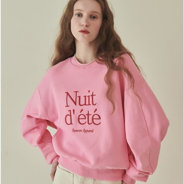 론론 핑크 맨투맨 새상품