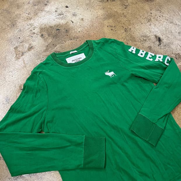 아베크롬비 그린 롱슬리브