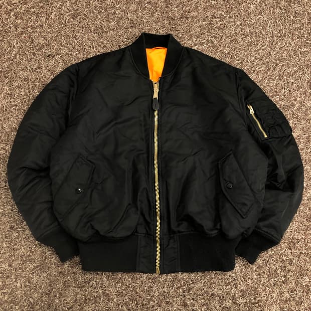 알파인더스트리 리버시블 봄버 나일론 플라이트 항공 점퍼