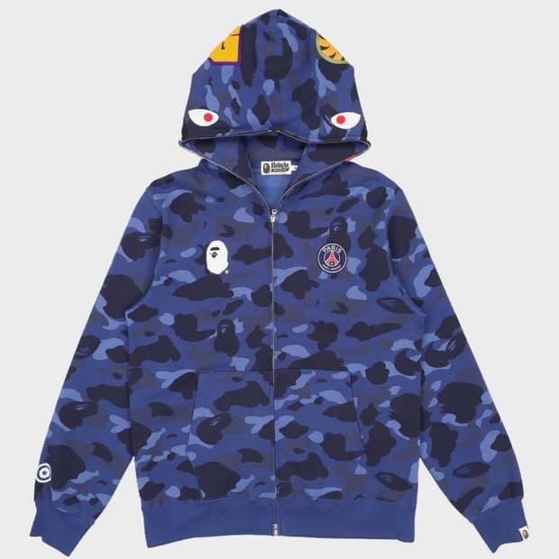 베이프xPSG 후드집업 콜라보 