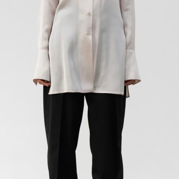 새상품)로우클래식 실키셔츠