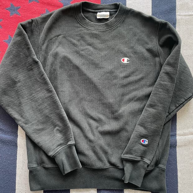 챔피온 m 사이즈 리버스위스 챠콜 맨투맨